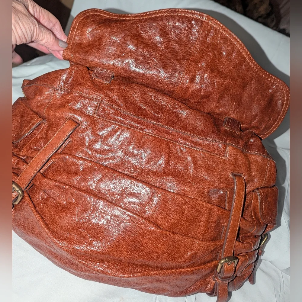 Kooba Whiskey Brown Leather Shoulder Bag.